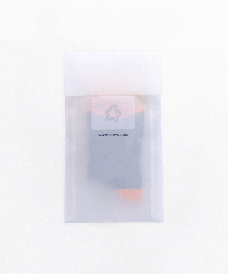 DOUBLE DECK Black Crew Sock